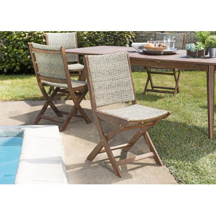 Ensemble 2 chaises de jardin VICTOIRE