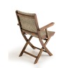 VICK - Set of 2 Folding Garden Armchairs | Acacia Wood & Rattan
