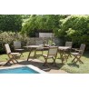 Salon de jardin VICTOIRE en bois acacia 6/8 pers
