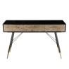 DORRIE Black Console Table with 3 Drawers - Scandi Style