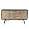Buffet DORRIE noir 2 portes 3 tiroirs