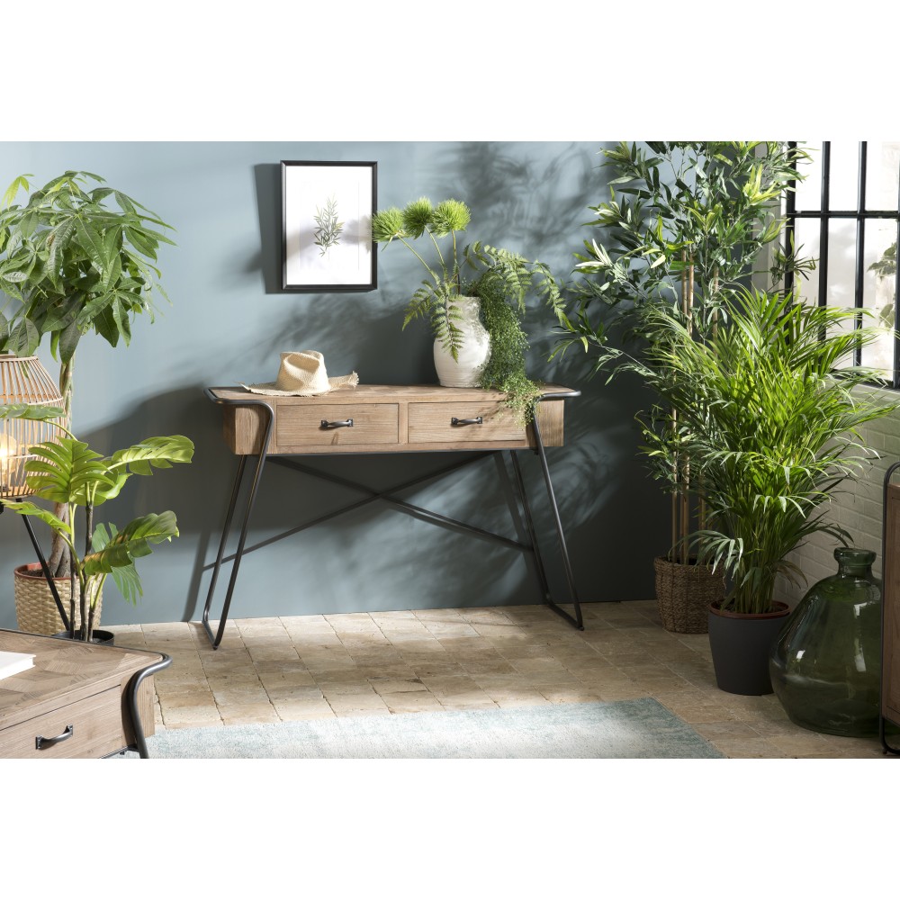 Console HELENA - Plateau Sapin Marqueté