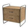 HELENA 2-Drawer Fir Wood Bedside Table