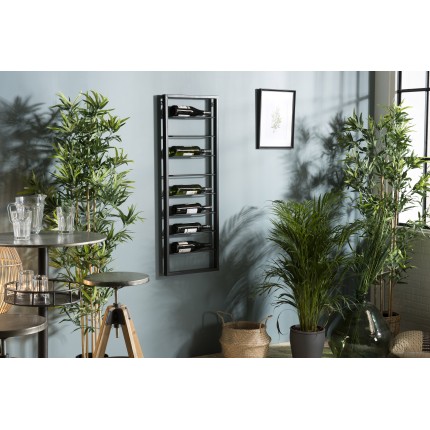 HELENA - 8-Level Black Metal Bottle Rack