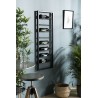 HELENA - 8-Level Black Metal Bottle Rack