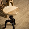 Tabouret industriel ROMAIN en bois de manguier
