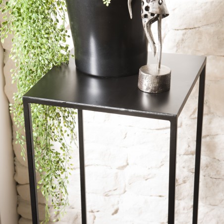 ROMAIN - Black Industrial Metal High Plant Stand
