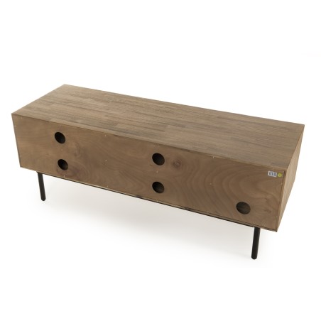 Meuble TV ARTURO bois 2 portes abattantes