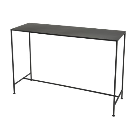 Console industrielle rectangulaire noire - ROMAIN