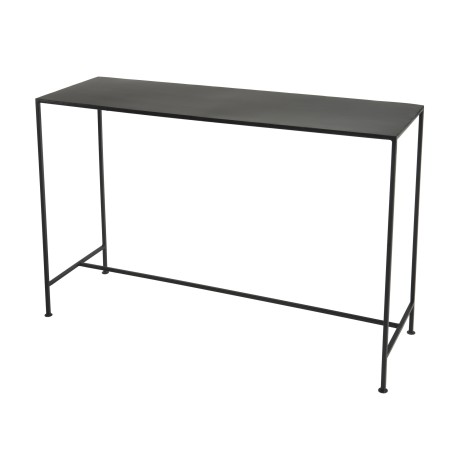 Console industrielle rectangulaire noire - ROMAIN