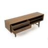 LARA Brown TV Stand with 2 Drawers and 2 Niches | Mindi Wood
