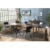 Table à manger LARA - Bois Mindi 200/240cm