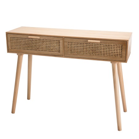 RODRIGO Natural-Coloured Console Table with 2 Drawers