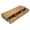 Rodrigo TV Stand with 3 Drawers and Cane