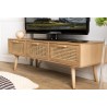 Rodrigo TV Stand with 3 Drawers and Cane