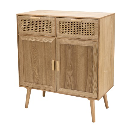 RODRIGO Natural-Colored Sideboard with 2 Drawers and 2 Doors