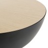 TOD Coffee Table - Metal Base Wood Top 70x70cm