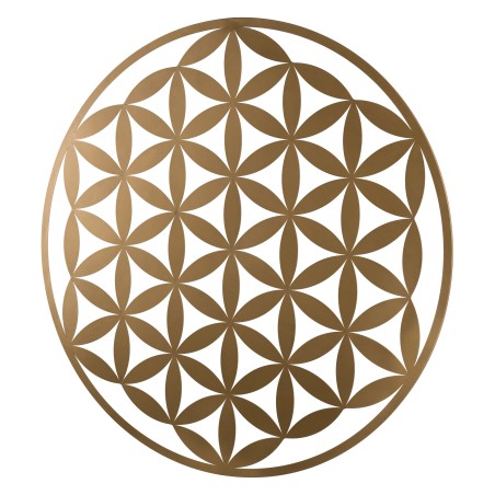 Décoration murale TOD - Métal doré 95x95cm