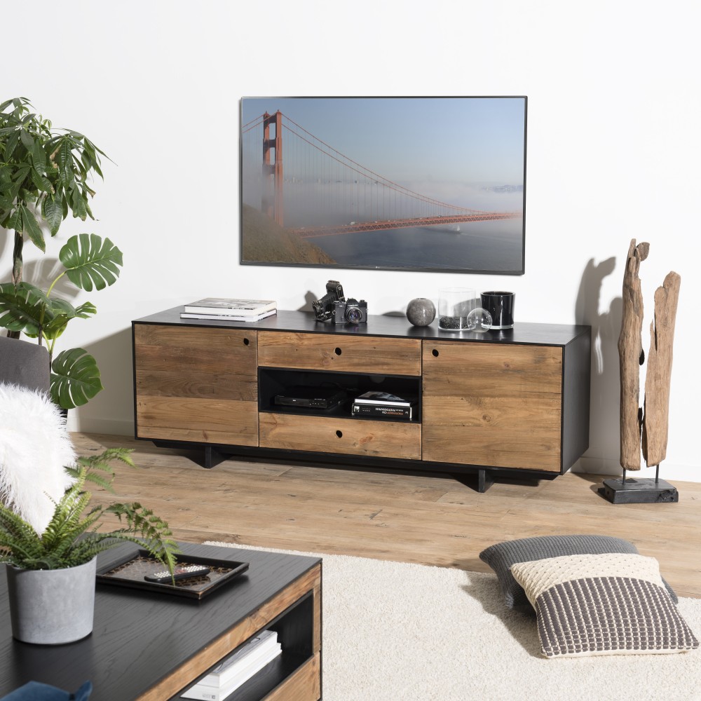 DANDY - TV Stand with 2 Doors, 2 Drawers and 1 Niche DANDY - TV Stand with 2 Doors, 2 Drawers and 1 Niche