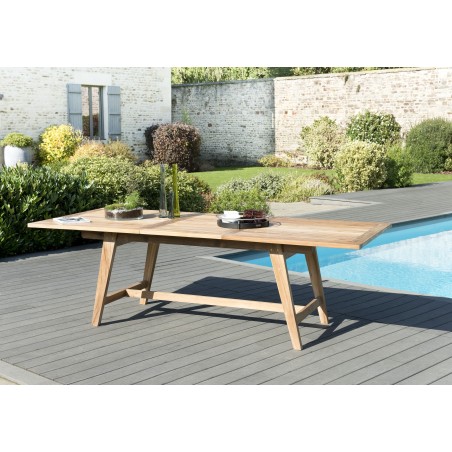 Teak Wood Garden Furniture Set for 8/10 People - Premium Outdoor Dining Set
