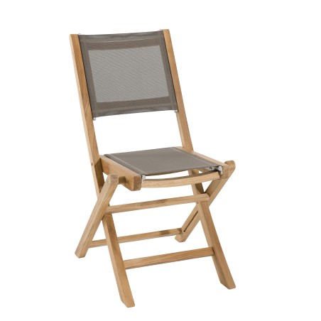 Salon de jardin en bois teck 2 pers - Ensemble de jardin