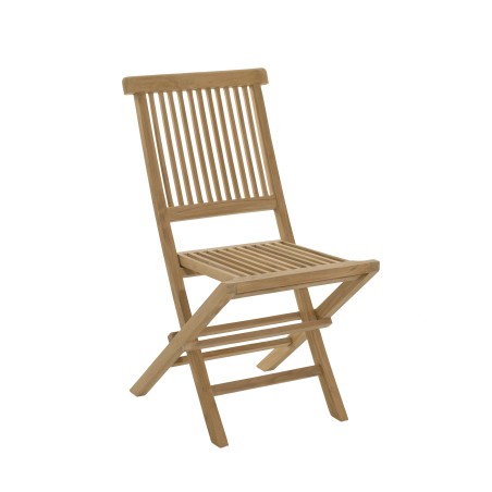 Ensemble de jardin en bois teck 4/6 pers - Table ovale extensible et chaises