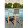 Salon de jardin en bois teck KIM - 6/8 pers.