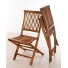 Salon de jardin en bois teck huilé MAEVA 8/10 pers