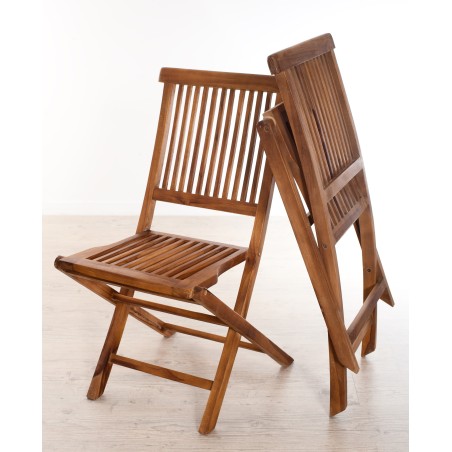 Salon de jardin en bois teck huilé MAEVA - 4/6 pers