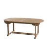 Salon de jardin en bois teck 10/12 pers - Table ovale extensible 200*300/120cm