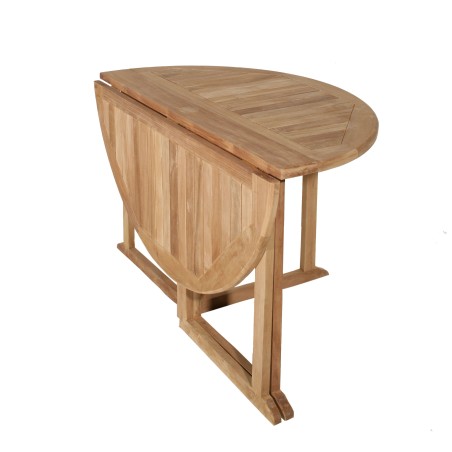 Ensemble de jardin en bois teck 4/6 pers - Table ronde et chaises