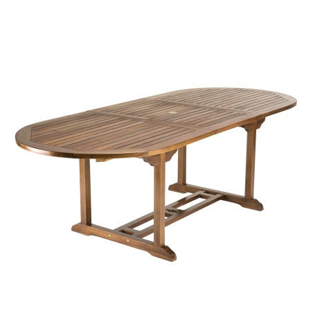 MAEVA Garden Table for 8/10 People - Extendable Oval Table 180/240x100cm