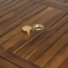 MAEVA Garden Table for 8/10 People - Extendable Oval Table 180/240x100cm
