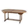 MAEVA Garden Table for 8/10 People - Extendable Oval Table 180/240x100cm