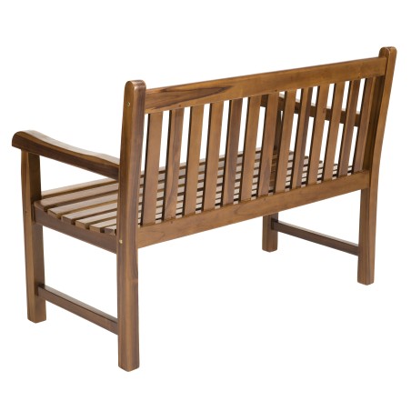 Banc de jardin en bois teck huilé Java - MAEVA