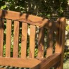 Banc de jardin ovale en bois teck huilé MAEVA