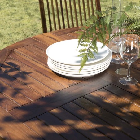 Table de jardin MAEVA en teck huilé - 4/5 personnes