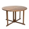 MAEVA Garden Table for 4/5 People - Round Table with Butterfly Leaves