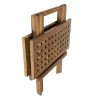 MAEVA Square Garden Picnic Table 50x50cm - Oiled Teak Wood