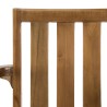 MAEVA - Set of 2 Stackable Armchairs in Oiled Teak Wood
