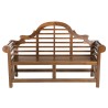 Banc de jardin teck huilé Sumatra - MAEVA