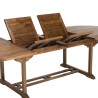 Table de jardin ovale Maeva en bois teck huilé