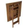 Table de jardin 2 personnes en bois teck huilé