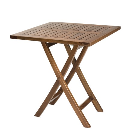 Table de jardin 2 personnes en bois teck huilé