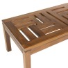 MAEVA Rectangular Garden Coffee Table - 100 x 50 cm - Teak Wood