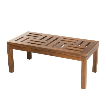 Table basse de jardin MAEVA en bois teck huilé