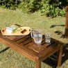 MAEVA Rectangular Garden Coffee Table - 100 x 50 cm - Teak Wood