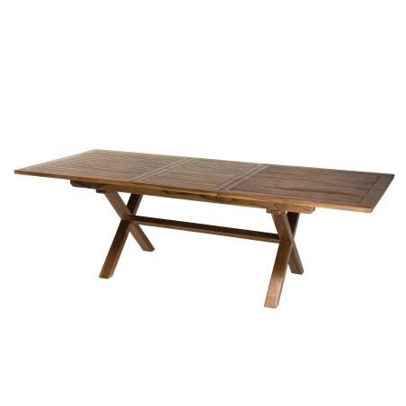 Table de jardin MAEVA - Bois teck huilé - 180/240x100cm