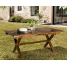 Table de jardin MAEVA - Bois teck huilé - 180/240x100cm