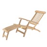 FUN Raw Teak Garden Lounger - Premium Solid Teak Lounger